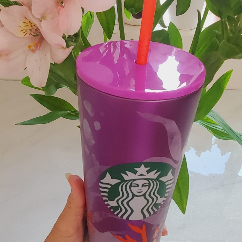 Starbucks stainless steel coral venti purple pink - Picture 6 of 7